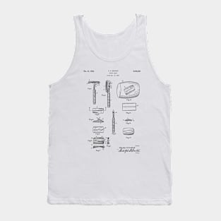 Safety Razor 1935 Patent Black Tank Top